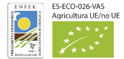 Sello Agricultura Ecológica UE y Productos avalados por el Consejo Regulador de Agricultura Ecológica del País Vasco